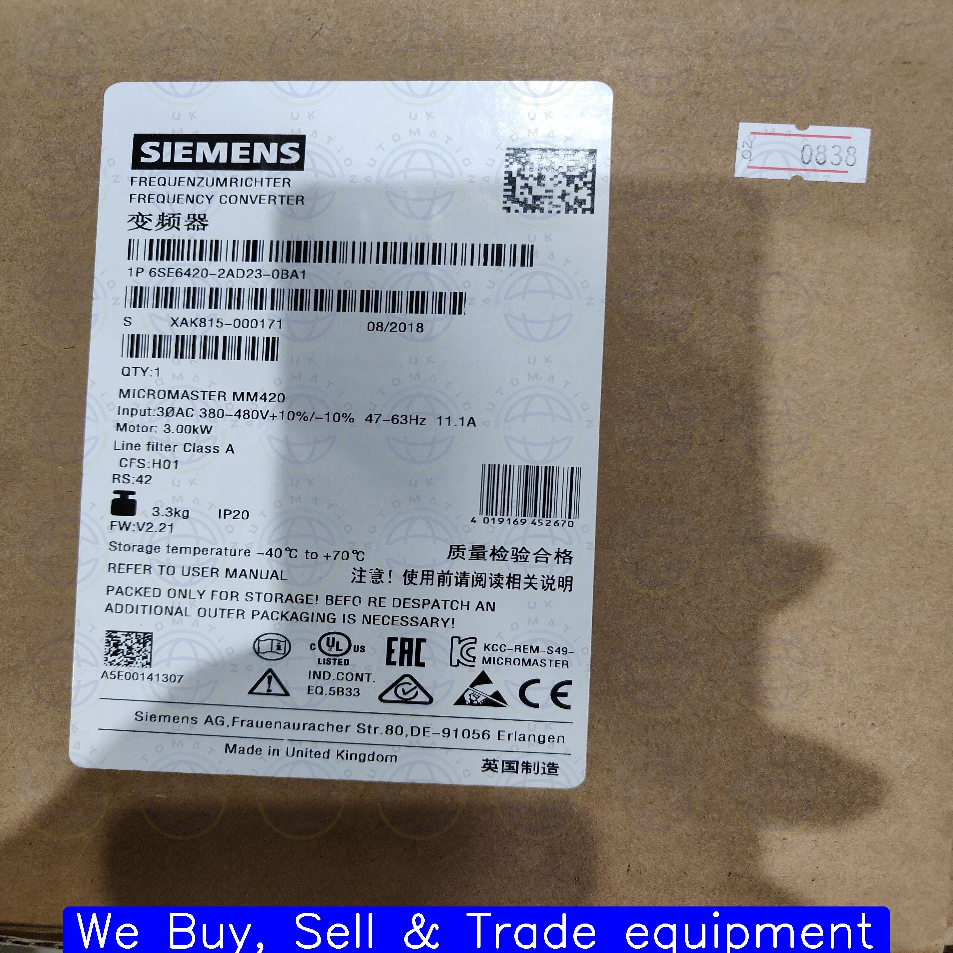 6SE6420-2AD23-0BA1