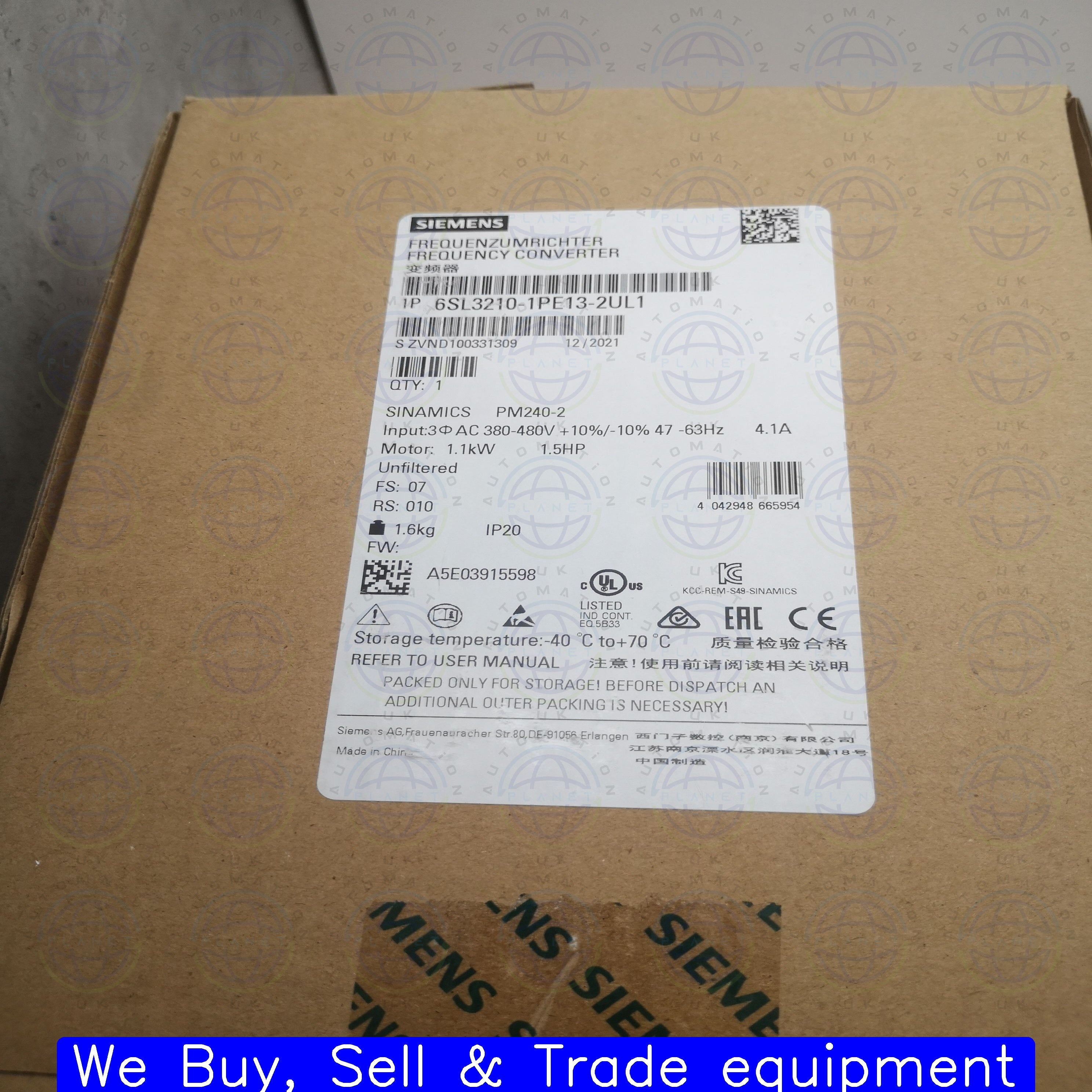6SL3210-1PE13-2UL1