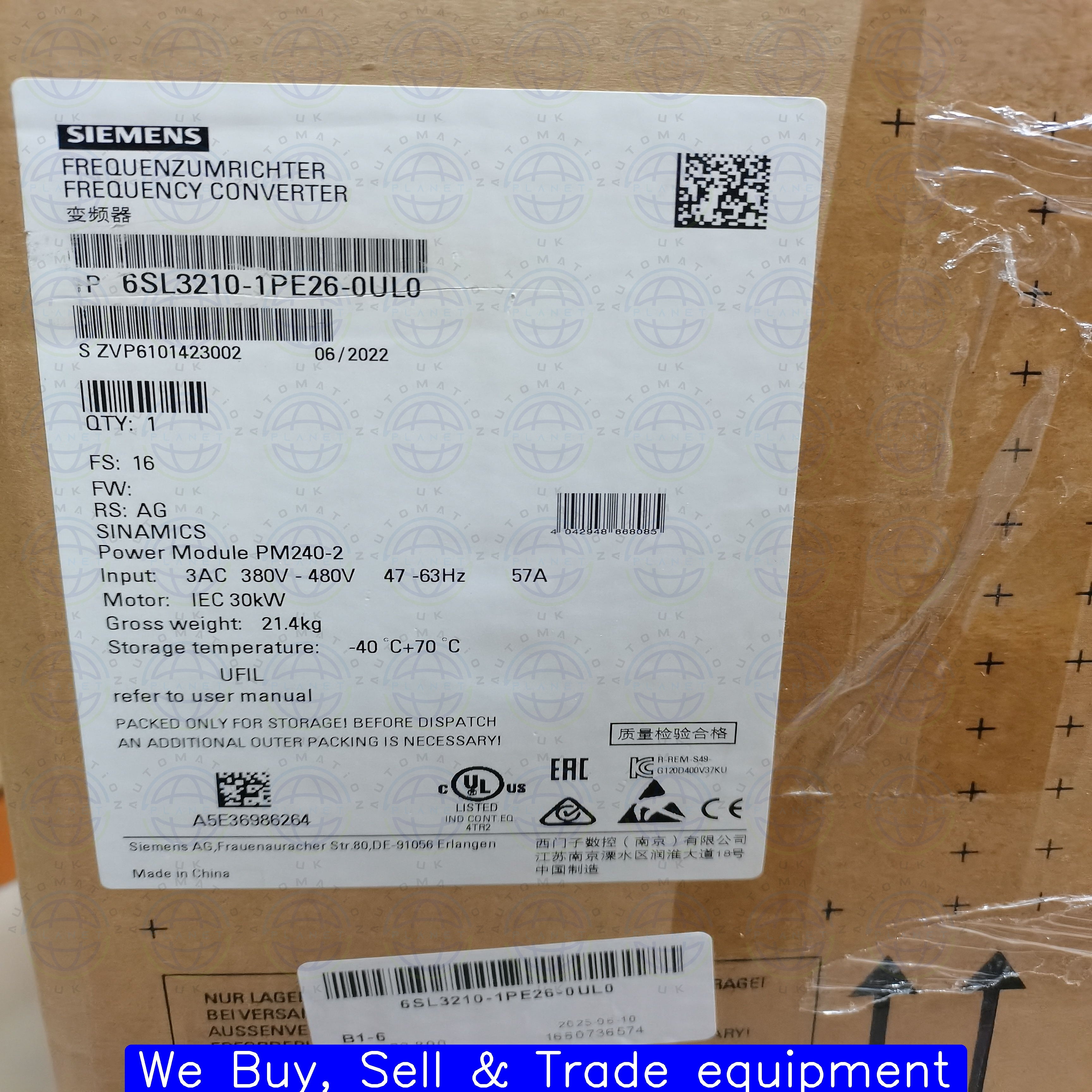 6SL3210-1PE26-0UL0