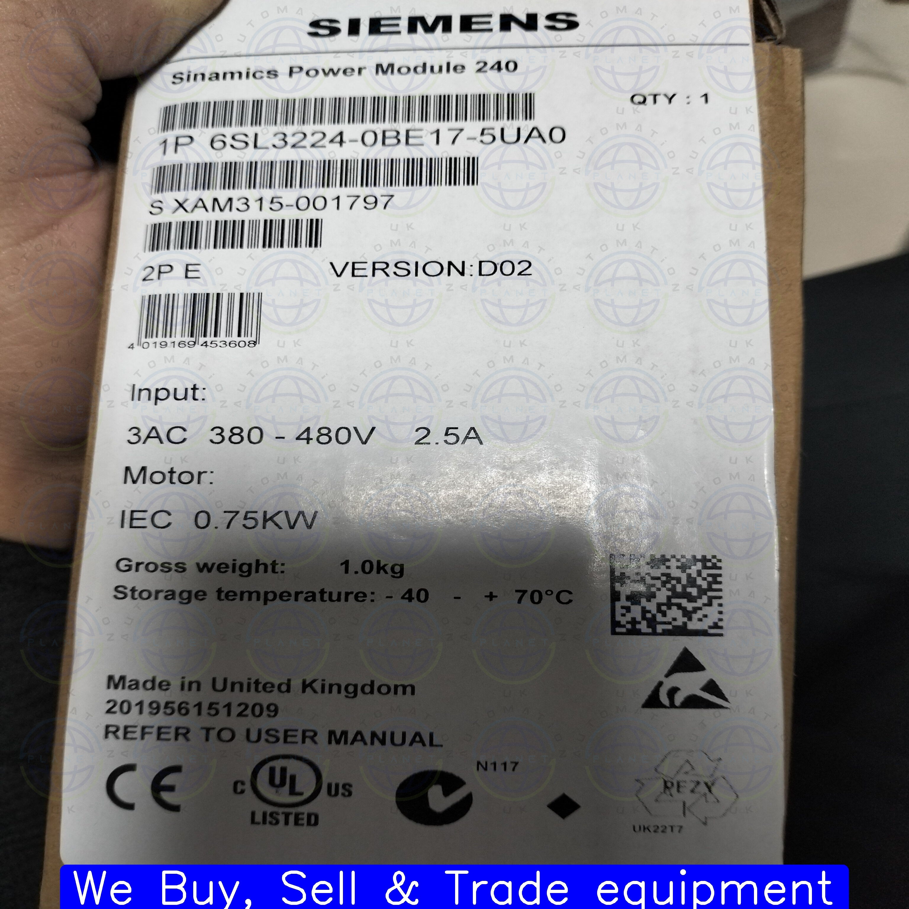 6SL3224-0BE17-5UA0